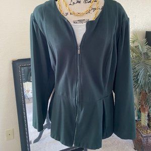 Heavy green jacket top